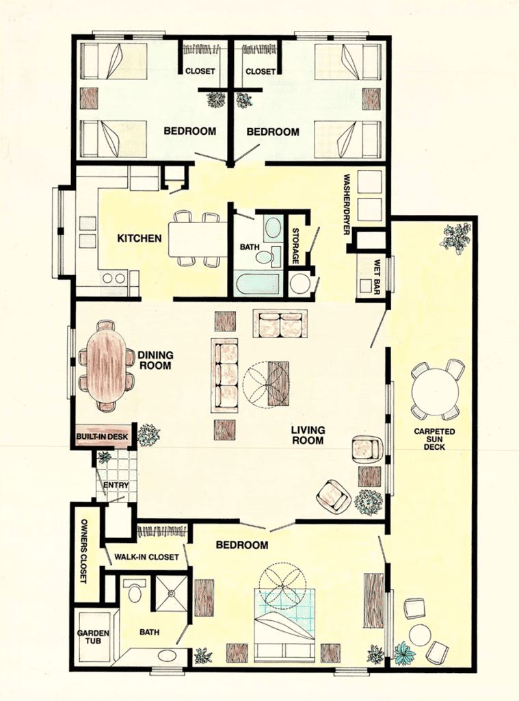 3 bedroom layout