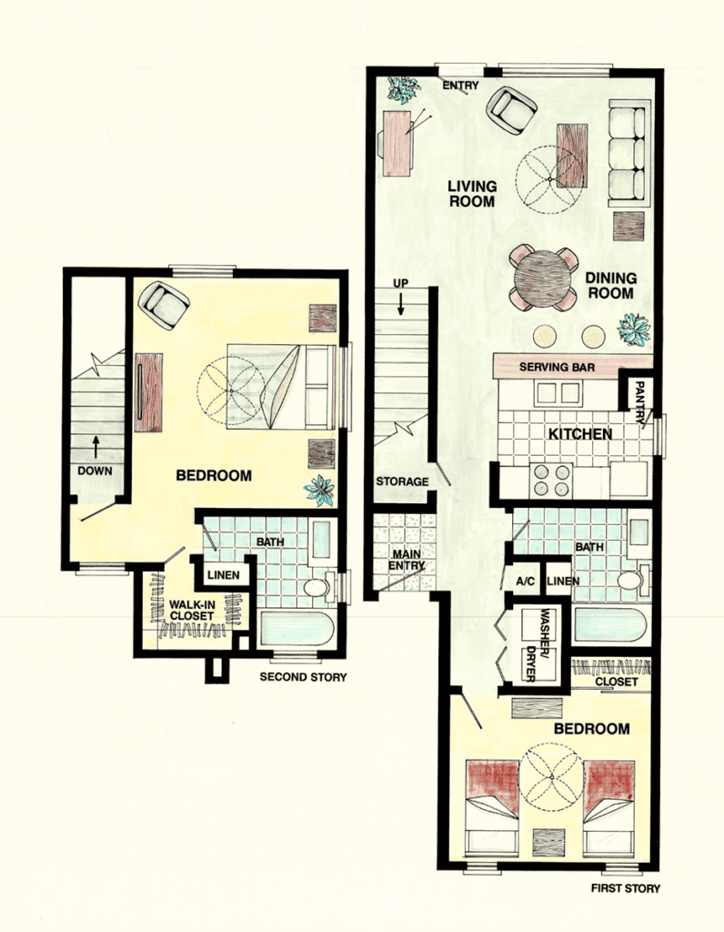 2 bedroom layout